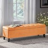 TiramisuBest Ottoman Bench - Light Grey Fabric Entryway Bench, 47.25"L x 17.5"W x 16.5"H - 4 of 4