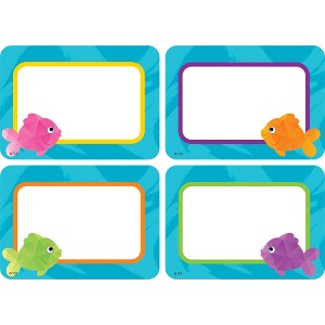 Teacher Created Resources® Colorful Fish Name Tags/Labels - Multi-Pack, 36 Per Pack, 6 Packs - 1 of 4