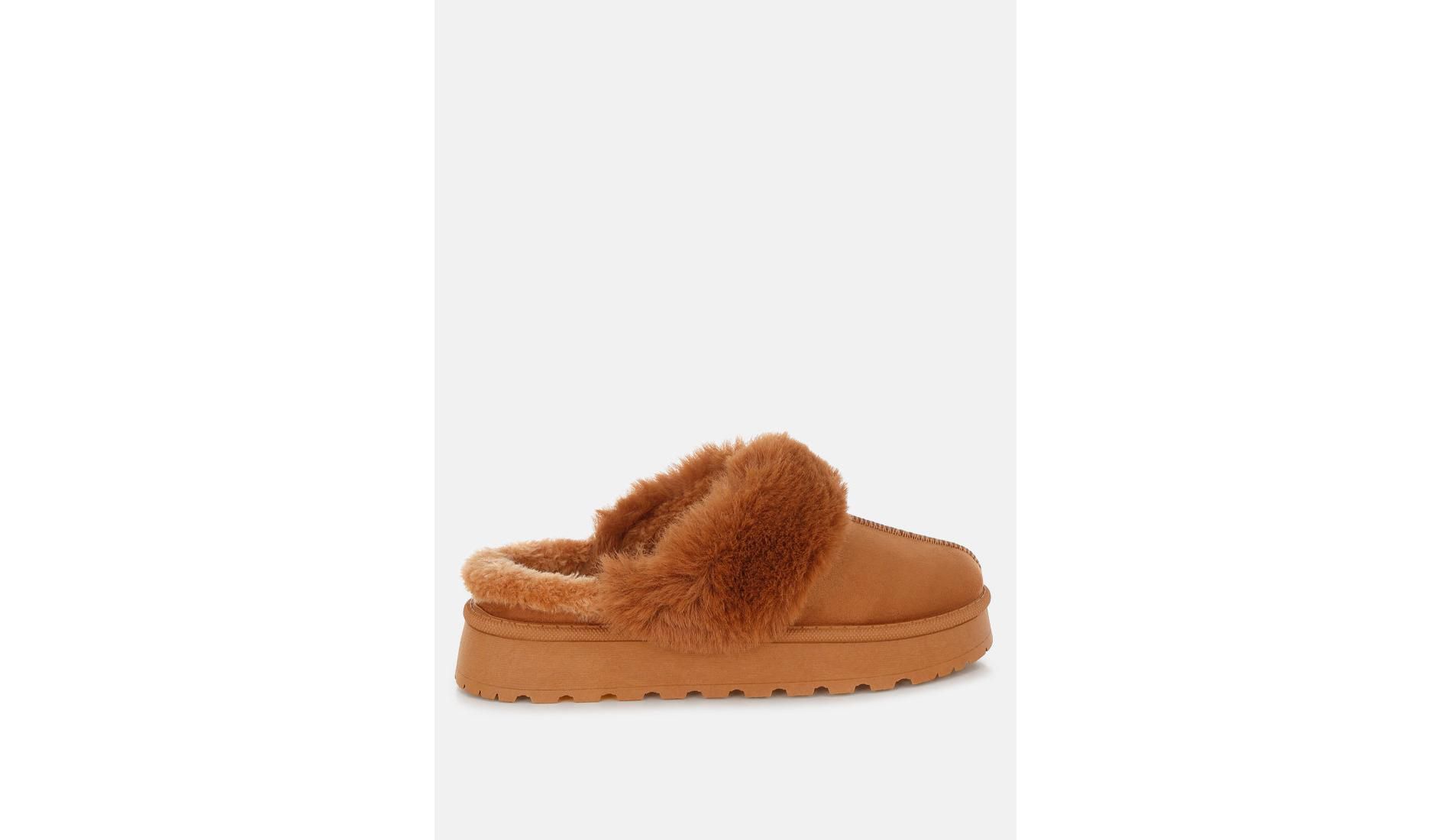 Portho Faux Fur Slip Ons Women
