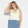 Women's Tie-Front Lace Tank Top - Wild Fable™ - 2 of 4