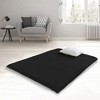 Native Nest Japanese Futon Floor Mattress, Foldable Shikibuton Bed, Queen, Black - 2 of 4