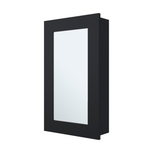 GlasFlength Decorative Wall Mirrors Bathroom Decor Cabinet Accent Mirror Vanity Medicine Cabinet Mirrors for Bathroom Wall, Black, 15.3"*5"*25.7" - 1 of 4