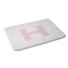 Deny Designs April Lane Art Block Monogram Memory Foam Bath Mat - 2 of 4