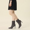 Allegra K Women's Pointy Toe Pull-on Stiletto Heels Ankle Sock Boots - 2 of 4
