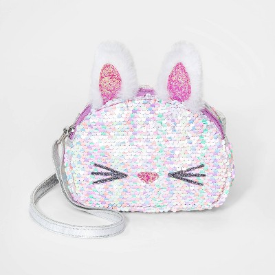 Kids' Flip Sequin Bunny Crossbody Bag - Cat & Jack™ Pink