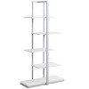 TOAOTBNBO 5 Tier Open Zig-zag Bookcases, L Shaped Metal Bookshelf Home Office Display Book Shelf Storage Organizer - 2 of 4