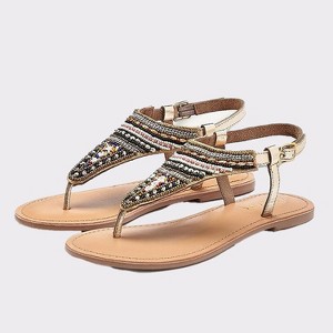 Women's Boho Beaded Sandals - LASCANA - 1 of 4