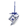 Kurt Adler Porcelain Ornaments for Christmas Tree, Delft Blue Tea Cup and Saucer, Assorted (Pack of 3) - 3 of 4