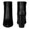 Perphy Women's Pointed Toe Side Zip Block Heeled Ankle Boots - 3 of 4