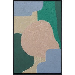 Sea Glass - 24" X 36" - Multicolored - Framed Wall Art - WLA2065 - Safavieh - 1 of 4