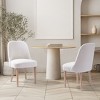 WestinTrends Mid-Century Modern Upholstered Boucle Dining Chair (Set of 2) - 2 of 4