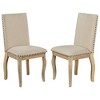 NicBex Set of 4 Dining Chair Upholstered Nailhead Trim Side Chair with Wood Legs for Kitchen,Living Room - 2 of 4