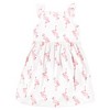 Hudson Baby Infant Girl Cotton Dresses, Flamingo Pineapple - 3 of 4