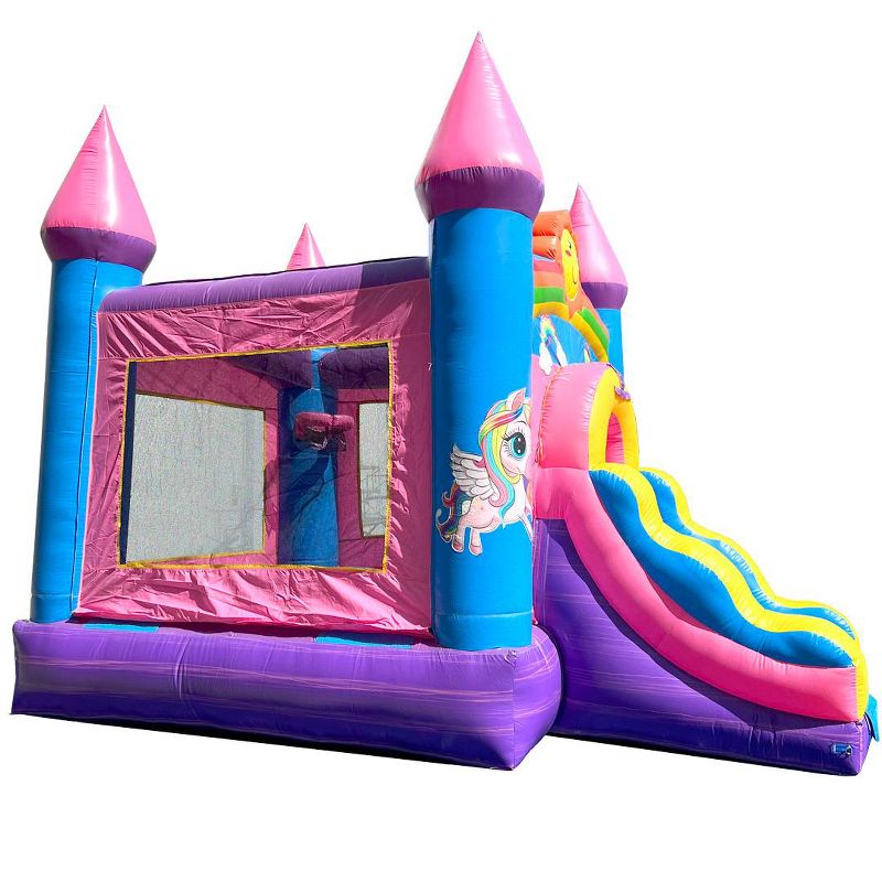 Pogo Bounce House Crossover Bounce House with Slide, No Blower, 3 of 6