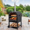 Outdoor Pizza Oven Wood Fired Pizza Oven Portable Patio Ovens Included Pizza Stone - 2 of 4