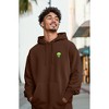 Dalix Alien Embroidery Sweatsuit Set Hoodie Jogger Soft Fleece Relaxed Fit Lounge Mens - 4 of 4