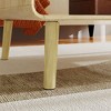 Famapy Light Wood Coffee Table with Rattan-Woven Drawer & Gold Handle�Indoor/Outdoor Storage & Decor Essential - 4 of 4