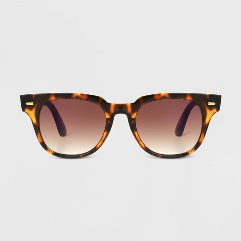 Tortoise 2025 rectangle sunglasses