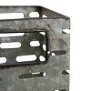 Flower Tin Galvanized Metal Planter - Foreside Home & Garden - 4 of 4