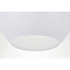 Elegant Lighting Baxter 1 Light Brass Pendant With Frosted White Glass - 4 of 4