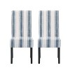 Okak Modern Style Wooden High Back Dining Chairs for Kitchen Dining Room,Upholstered Fabric Seating Dining Chair Set of 2 - 4 of 4