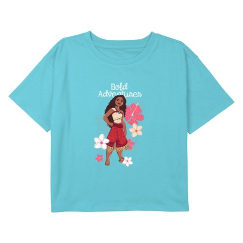 Girl's Moana 2 Bold Adventurer Moana Crop Top T-Shirt - image 1 of 3