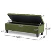 NicBex Rectangle Storage Ottoman for Bedroom,PU Storage Bench with Rubber Wood Legs,Ottoman for Living Room,Bedroom,Entryway - 3 of 4