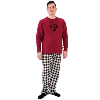 Touched by Nature Mens Unisex Holiday Pajamas, Men Bear