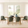 Upholstered Linen Dining Chairs with Solid Wood Legs, Modern Armless Fabric Chairs for Dining Room or Kitchen Table-Maison Boucle - 2 of 4