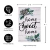 Evergreen Home Sweet Home Eucalyptus Burlap House Flag 28 x 44 Inches Outdoor Decor for Homes and Gardens - 2 of 4