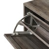 Okak Shoe Cabinet with 2 Flip Drawers, Freestanding Shoe Organizer, Hidden Narrow Shoe Rack Cabinet for Entryway, Hallway, Living Room - 3 of 4
