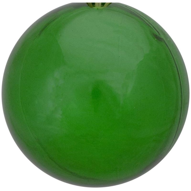 Northlight 32ct Transparent Green Shatterproof Christmas Ball Ornaments 3.25"(80mm), 3 of 4
