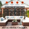 Metal Outdoor Privacy Screen, Decorative Privacy Fence with Stand, Outdoor Freestanding Screen Panels for Patio Lawn Deck - 4 of 4
