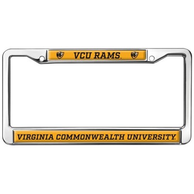 Virginia Commonwealth University Rams Full Size Standard License Plate Metal Frame