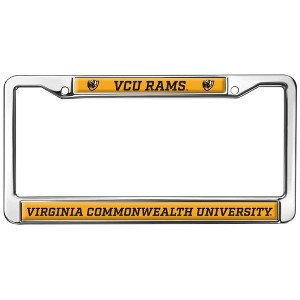 Virginia Commonwealth University Rams Full Size Standard License Plate Metal Frame - 1 of 4