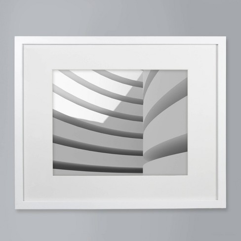 Pick & Mix Matted to Linear Wall Frame, White, Sold by at Home