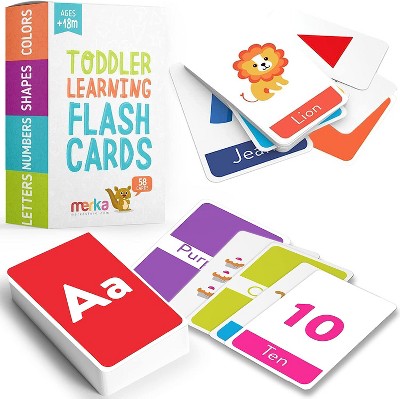 Image of Merka Alphabet Flash Cards for Toddlers 2-4 Years 