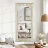 PexFix Full Length Vintage Carved Soild Wood Frame Wall Mirror Leaning Mirror - 2 of 4