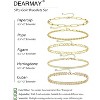 Gold Bracelets for Women Waterproof, 14K Real Gold Jewelry Sets Trendy Thin Dainty Stackable Cuban Link - 3 of 4
