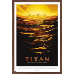 Trends International NASA - Titan Travel Poster Framed Wall Poster Prints - 1 of 4