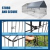 Large Metal Chicken Coop with Waterproof & Anti-UV Cover, 86" l x 40" w x 40" h Chicken Runs for Yard with Rust Prevention Frame - 4 of 4