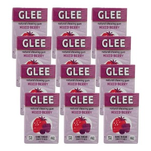 Glee Gum Mixed Berry Natural Chewing Gum - Case of 12/16 pc - 1 of 4