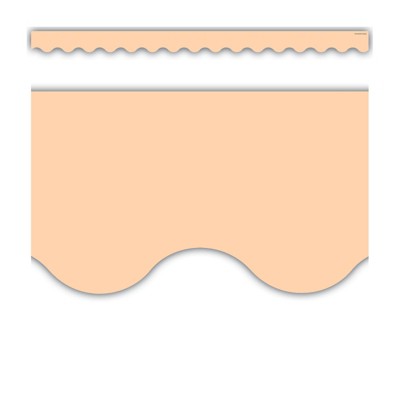 Teacher Created Resources Peach Scalloped Border Trim, 35 Feet (Pack of 6)