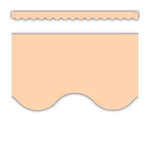 Teacher Created Resources Peach Scalloped Border Trim, 35 Feet (Pack of 6) - 1 of 1