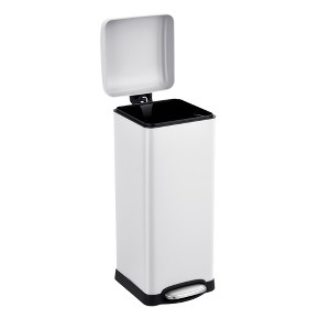 8 Gallon Step Trash Can, Stainless Steel Garbage Can, Soft-Close Lid, Removable Inner Wastebasket, for Dining Room, Office, Restaurant - 1 of 4