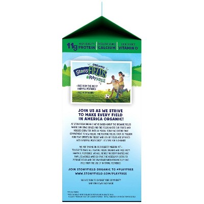 Stonyfield Organic 1% Milk - 0.5gal