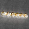 Modern Crystal Bathroom Vanity Lights Gold Bathroom Light Fixtures Crystal Vanity Shower Lights Over Mirror - 2 of 4