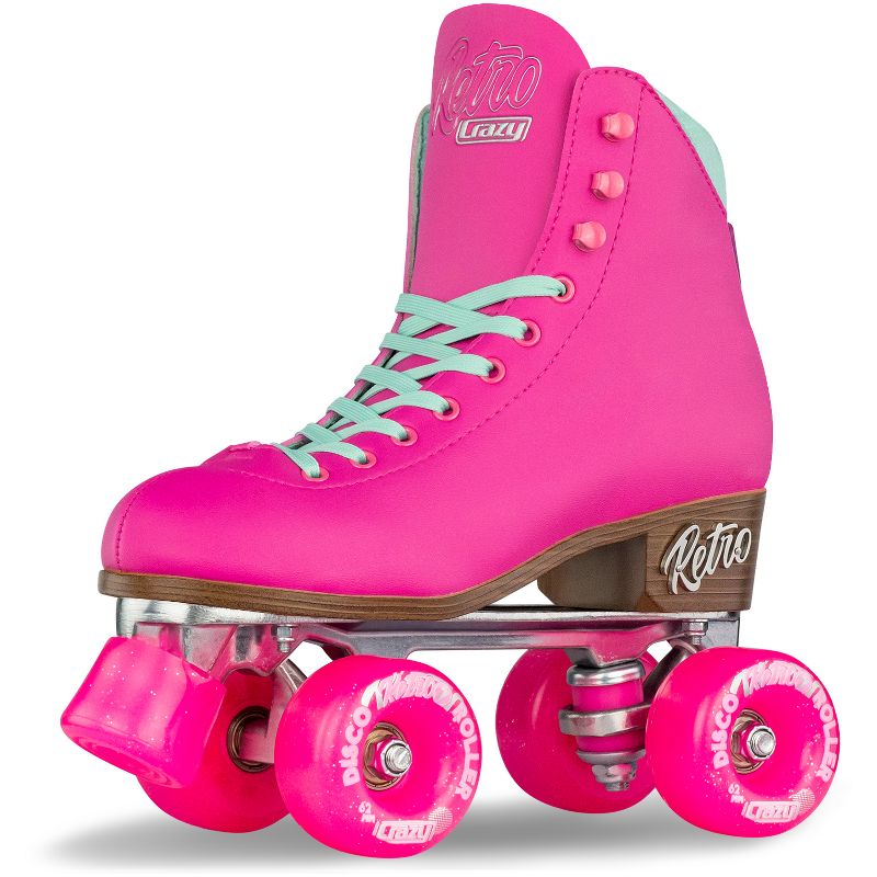 Crazy Skates Retro Roller Skates - Classic Style Quad Skates For Women And Girls, 1 of 6