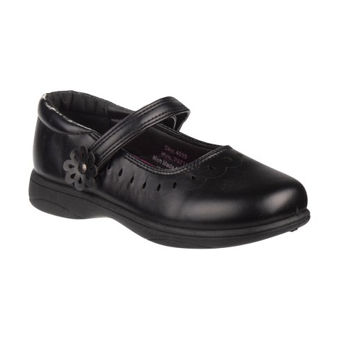 Petalia Girls' School Shoes Little Kids - Black, 4 : Target