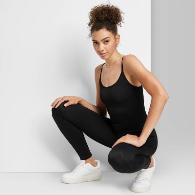 Women's Seamless Fabric Bodysuit - Wild Fable™ Black Xxs : Target